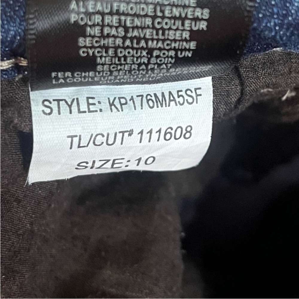 Kut from the Kloth Boyfriend Distressed Denim Jeans Women 10 Medium Wash Stretch - Picture 7 of 13